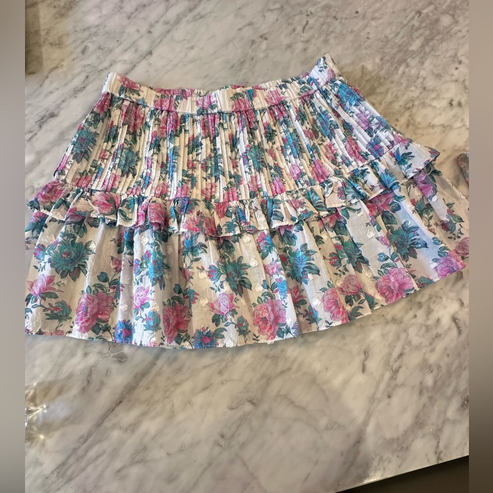 LoveShackFancy mini ruffle skirt